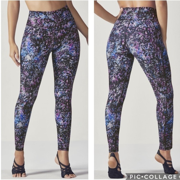 Fabletics Lisette High Waisted Printed Power Hold THE UP AND COMING Size L - Picture 1 of 8